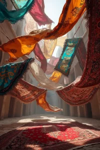 multiple layers of arab fabrics with traditional p(6afsdf)